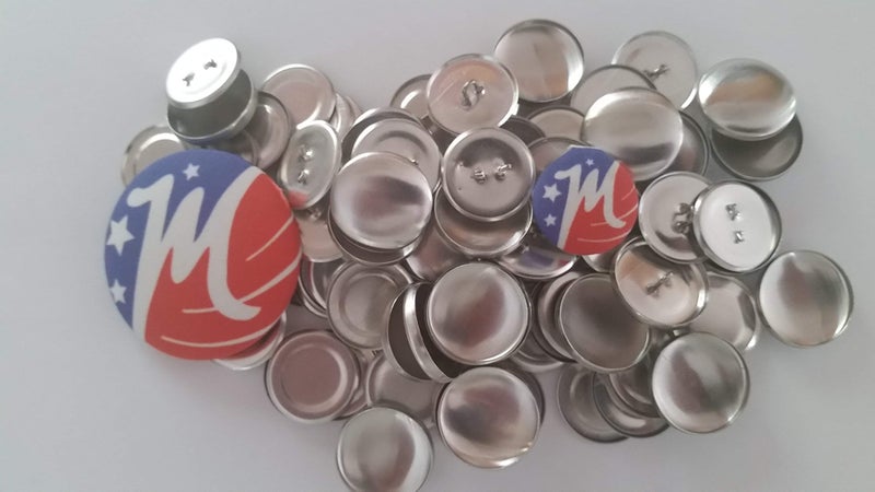 M MAXANT 100 Buttons to Cover - Made in USA - Cover Buttons with Flat Backs Size 36 (7/8"")(NO WIRE) - Image 2